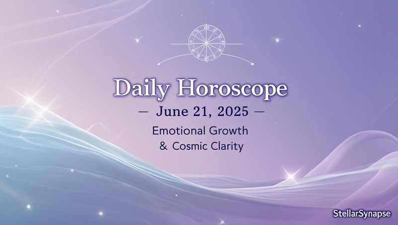 Daily Horoscope for June 21 2025 Zodiac Predictions