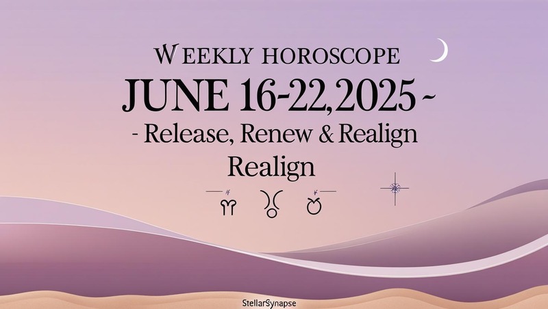 Weekly Horoscope for June 16–22, 2025 – Let Go, Recharge & Step into Soul Alignment