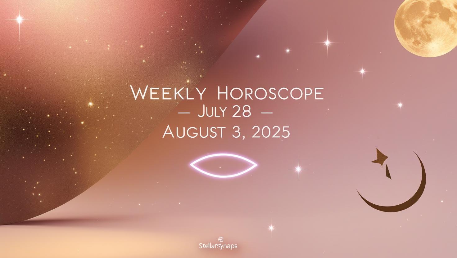 Weekly Horoscope for July 28 – August 3, 2025 – Leo New Moon, Bold Beginnings & Venus Retrograde Reflections by Zodiac Sign