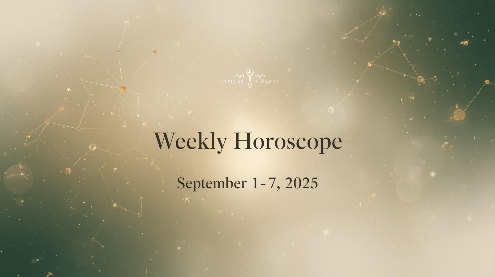 Weekly Horoscope September 1–7, 2025 – Fresh Starts, Virgo Season Energy & New Month Alignment