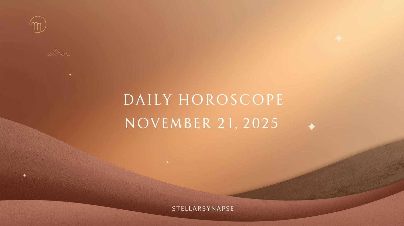 Daily Horoscope for November 21