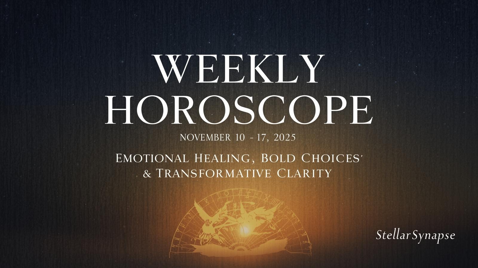 Weekly Horoscope November 10–17, 2025 – Emotional Healing, Bold Choices & Transformative Clarity