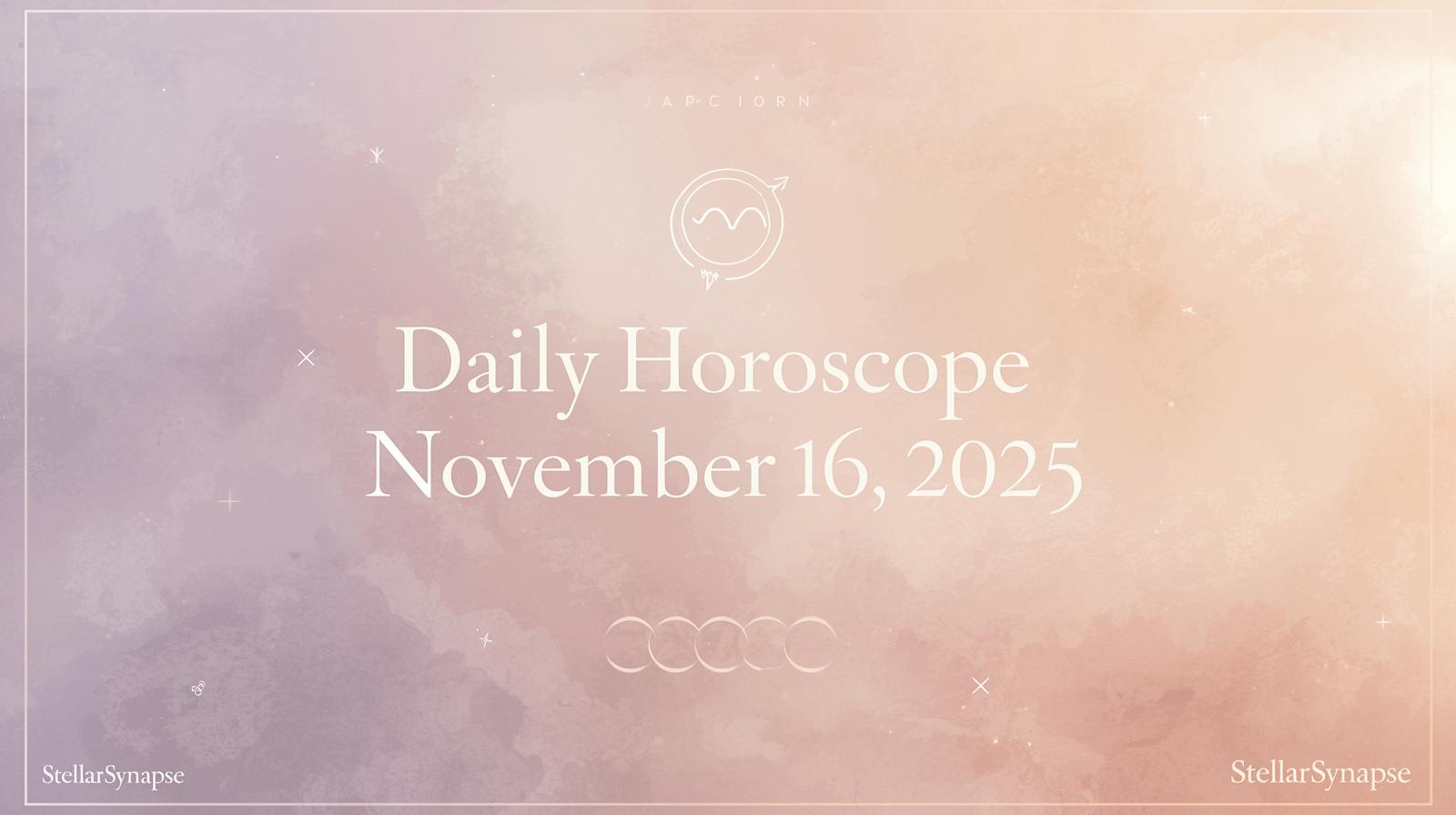 Daily horoscope for November 16