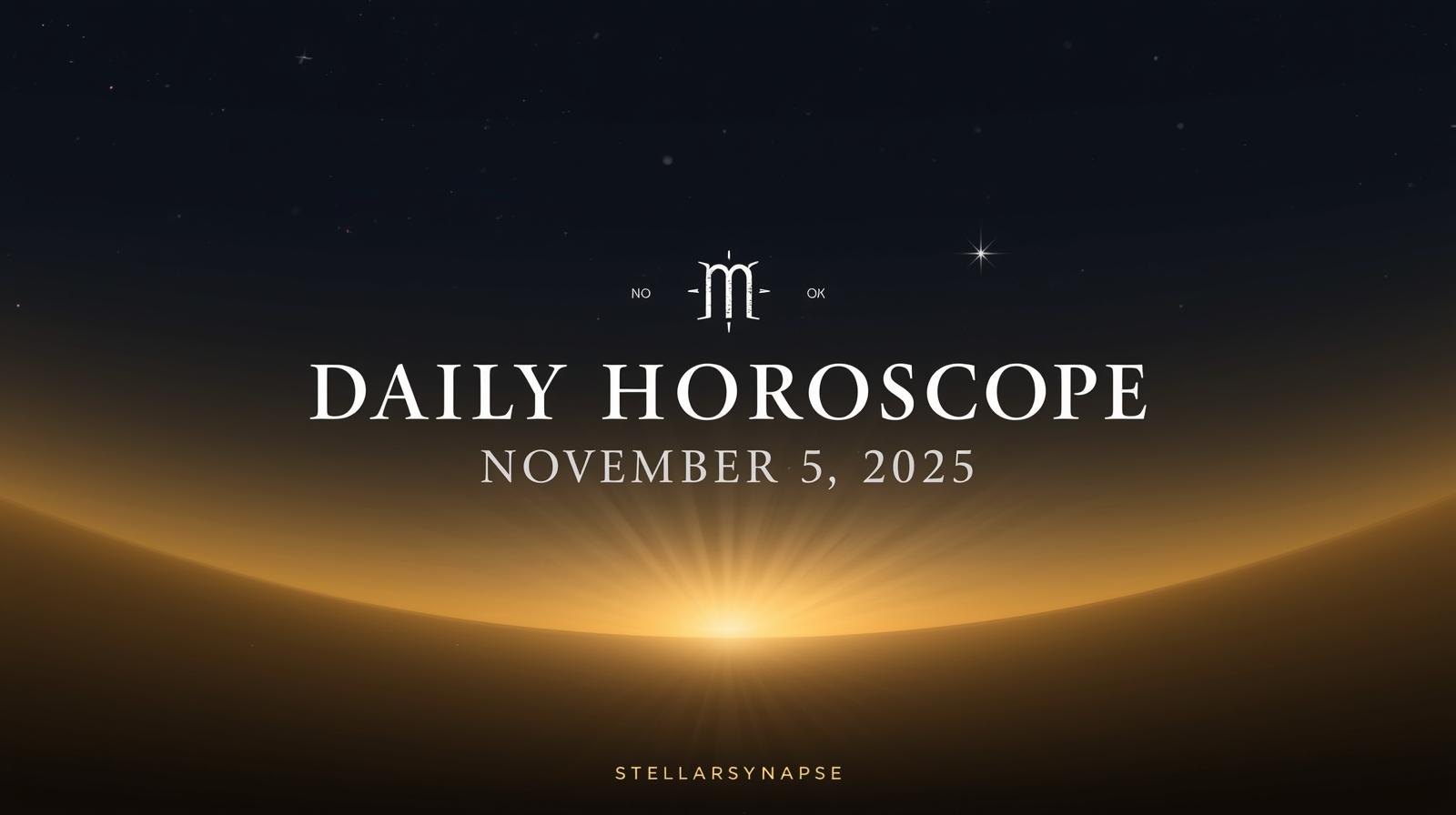 Daily Horoscope for November 5