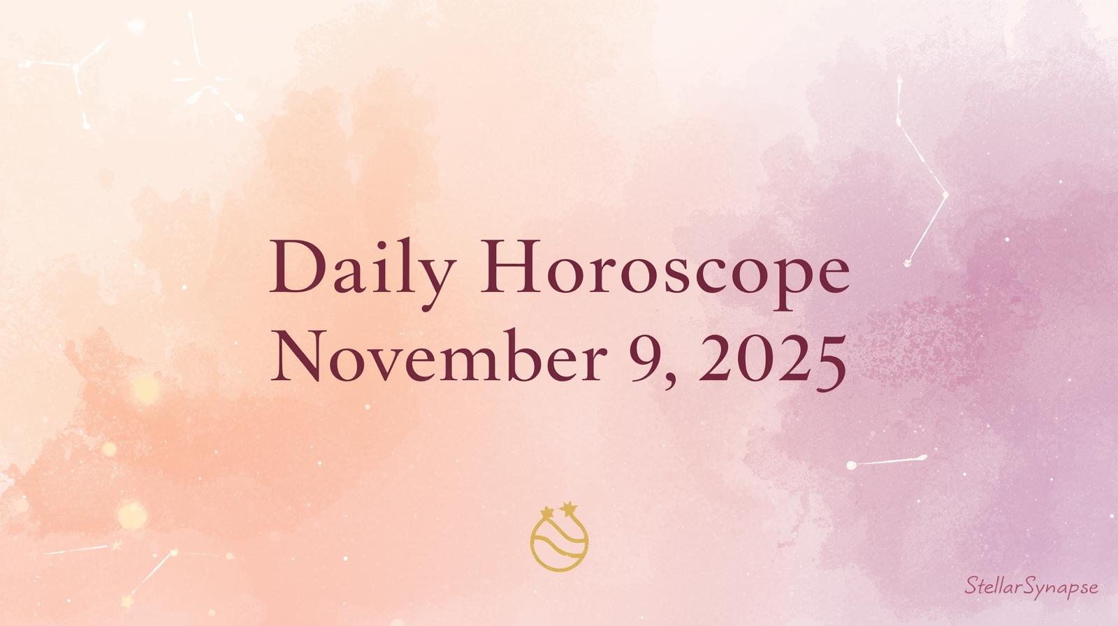 Daily horoscope for November 9