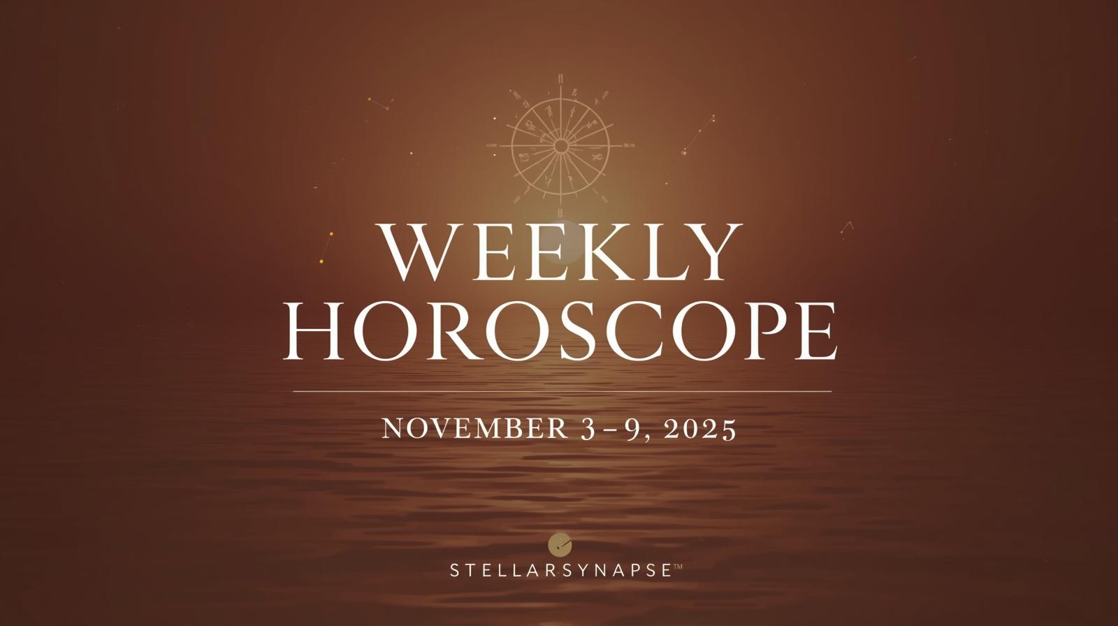 Weekly Horoscope November 3–9, 2025 – Emotional Truths, Hidden Blessings & Fresh Motivation