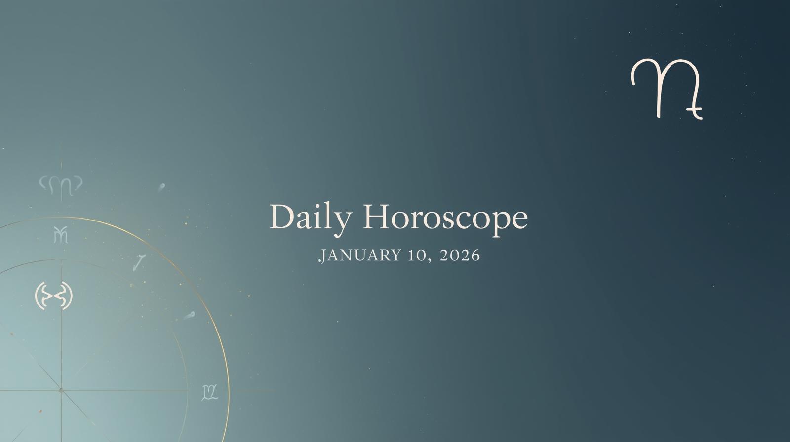 Daily Horoscope for January 10 2026