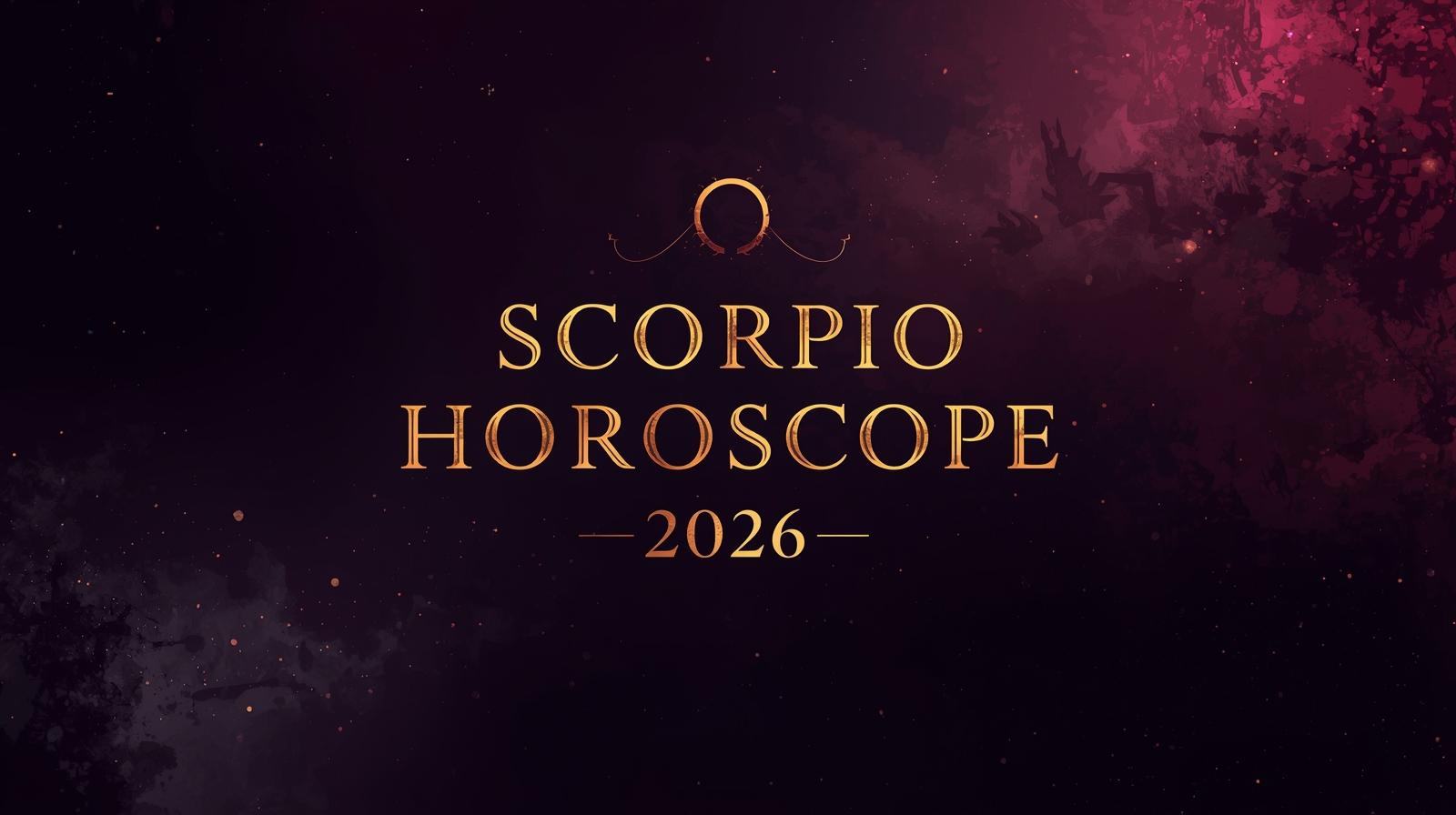 scorpio horoscope 2026