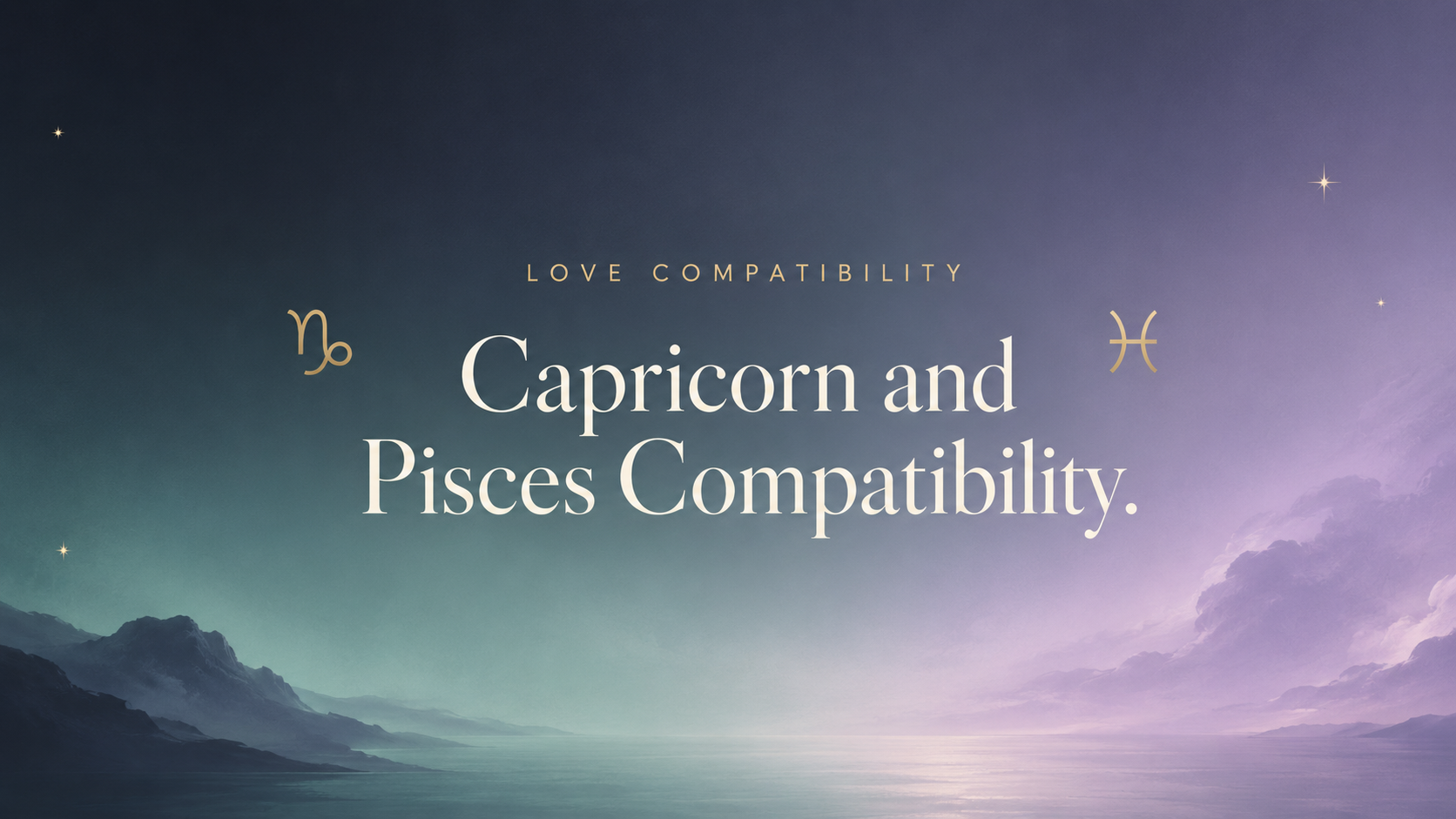 capricorn and pisces compatibility