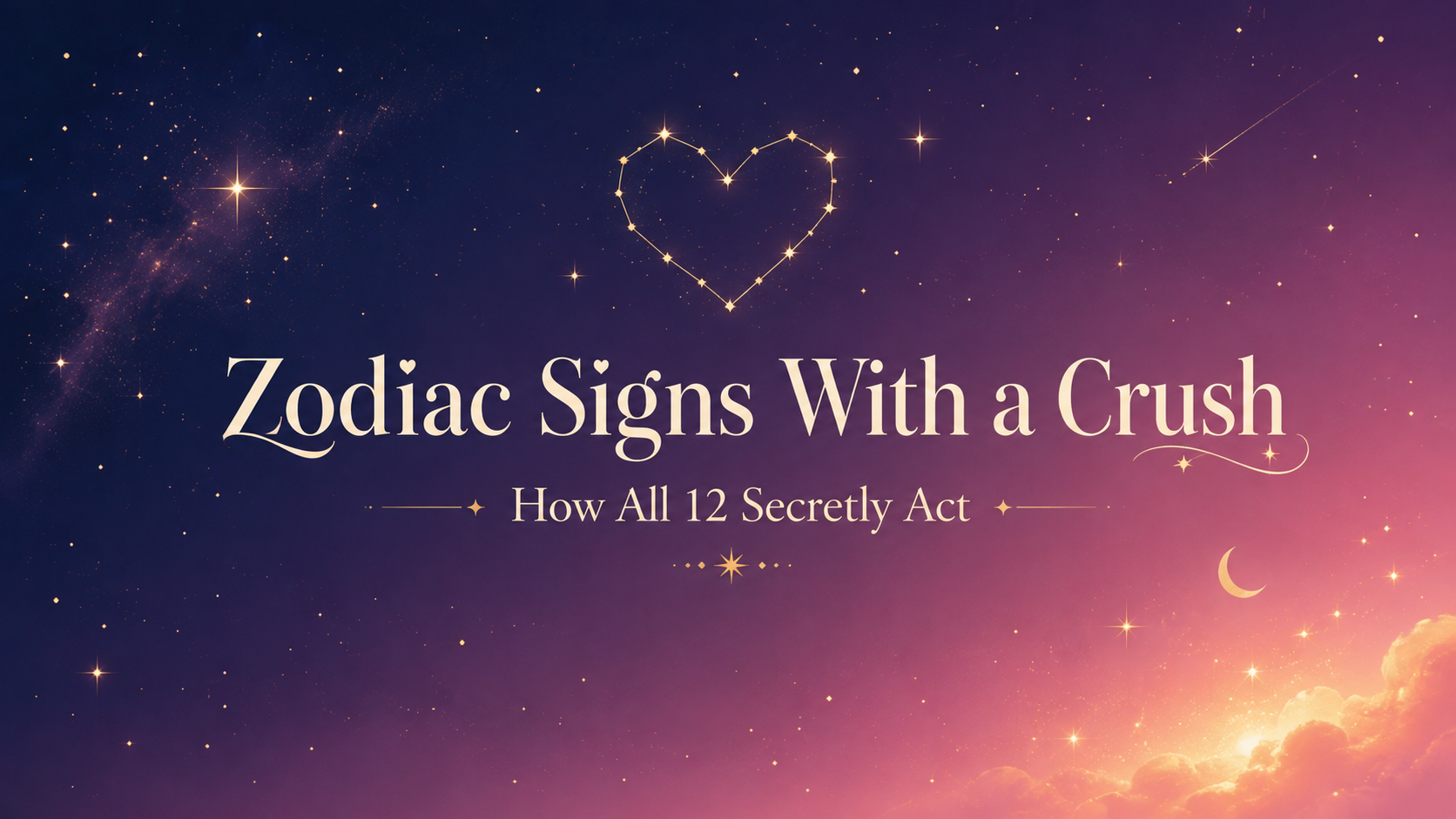 zodiac signs with a crush and how they act